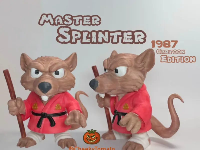 Master Splinter – Figurina DeskBuddy TMNT 1987