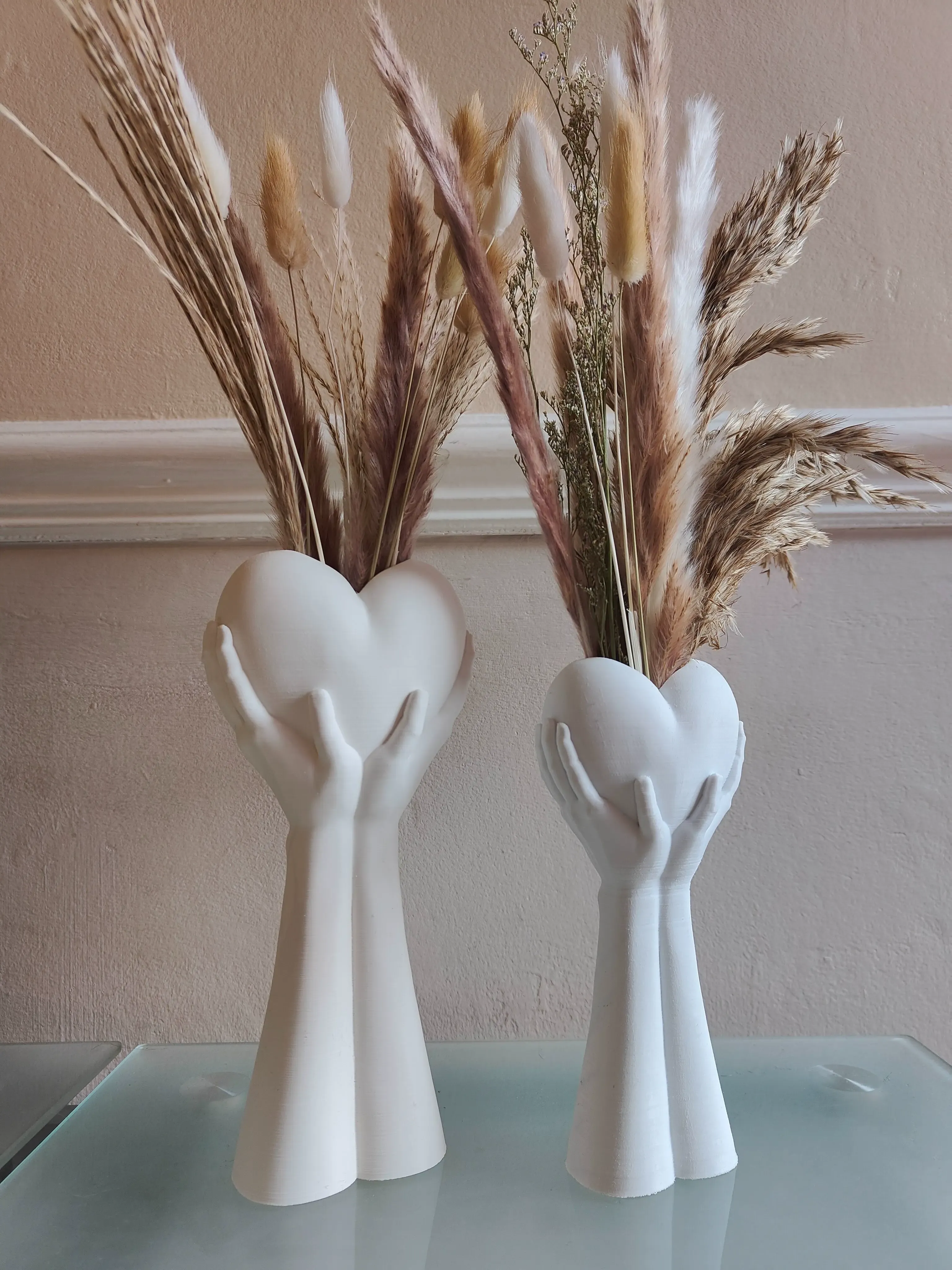 Hands Holding Heart Vase - Valentine's Vase
