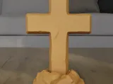 He Is Risen Easter Cross STL 3D Print Model-5
