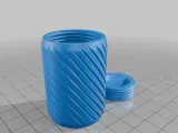 Flush Lid Twist Screw Container-2