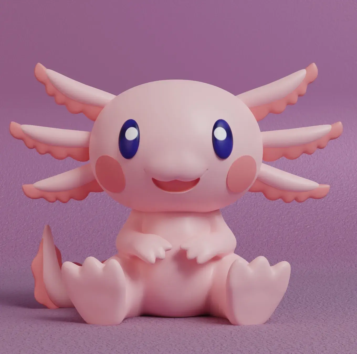 [Exclusive] Cute Toon Axolotl