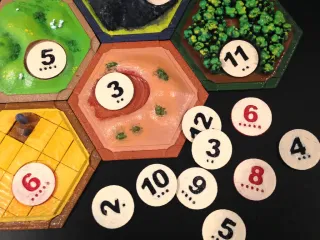 Catan Number Tokens