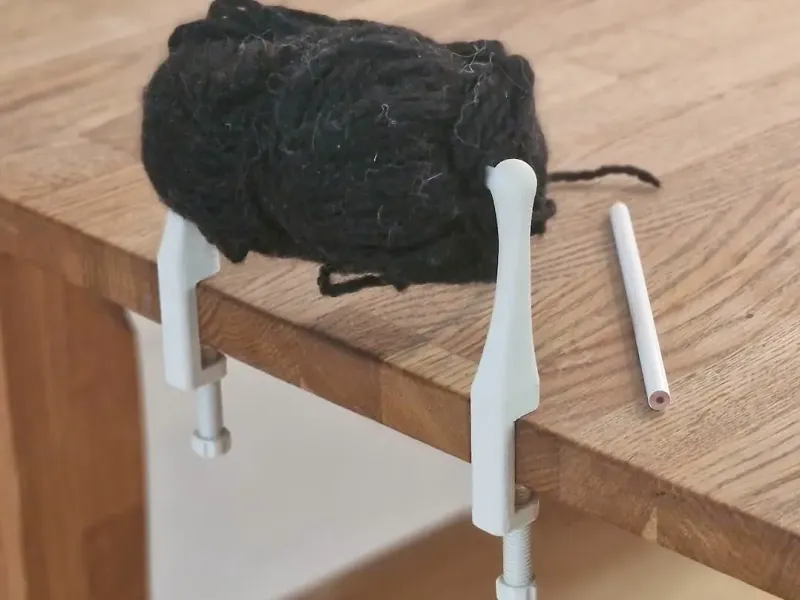 Portable Lightweight Yarn Spindle Table Clamps