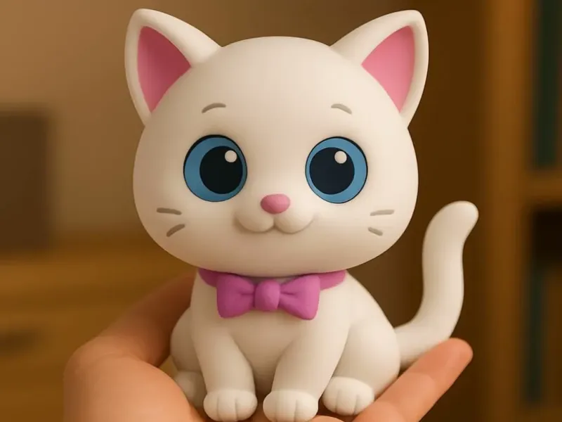 cute white kitten