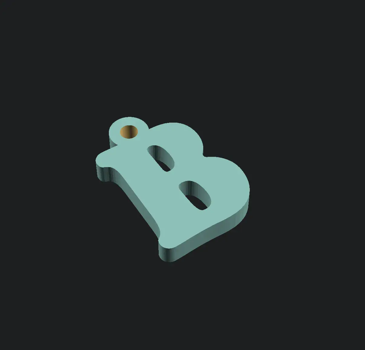 B keychain