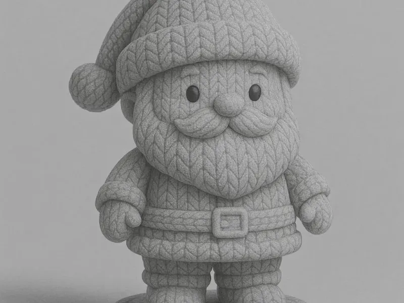 Christmas Knitted series little Santa
