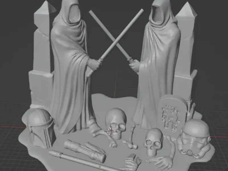 Halloween Dual of Shadows Star Wars Scene