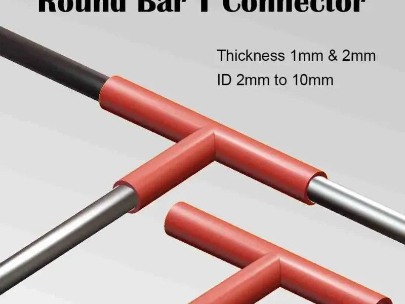 Conector T cu bară rotundă