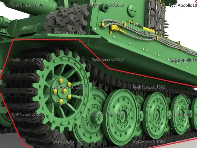 Tiger Tank Transport Track & Steel wheel.(STL-35)