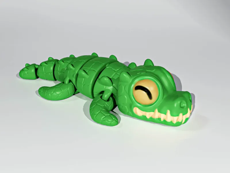 Flexi Crocodile - Articulated Model
