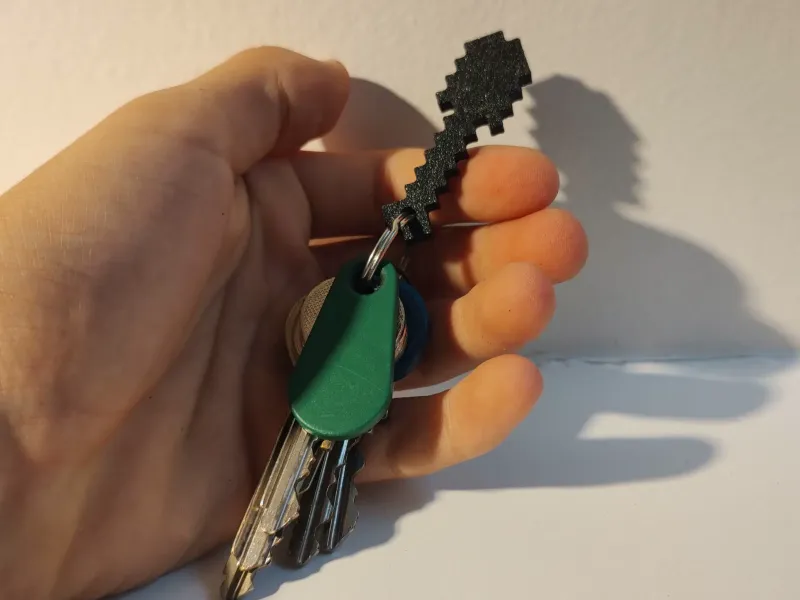 Minecraft Schaufel Schlüsselanhänger