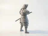 Samurai Sheathing Sword Warrior Figurine 3D Printable-3