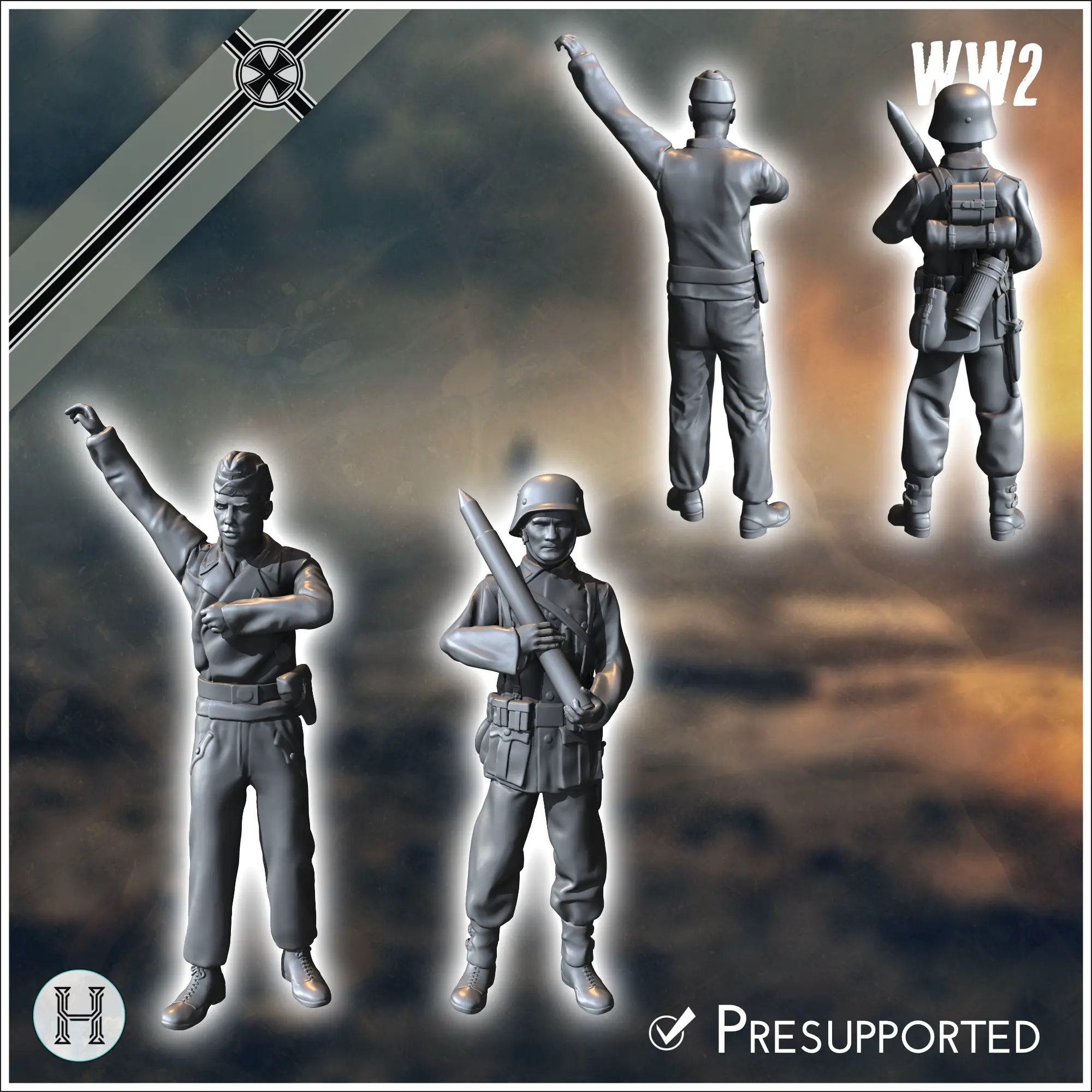 Heuschrecke IVb Grasshopper 10.5cm - miniatures ww2 vehicle