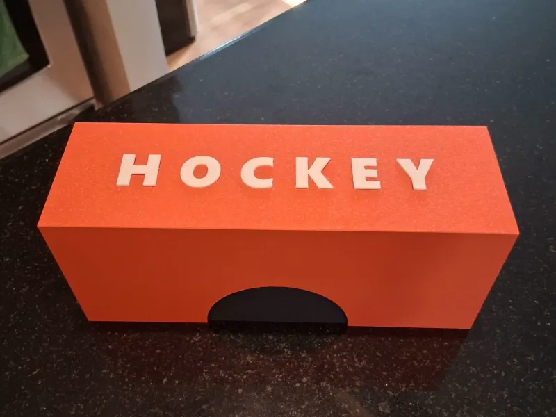 trading card box with name on top