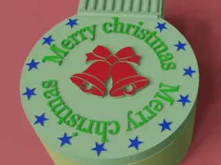 Christmas ball box (no support needed)