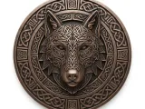 Celtic Wolf Wall Plaque-1