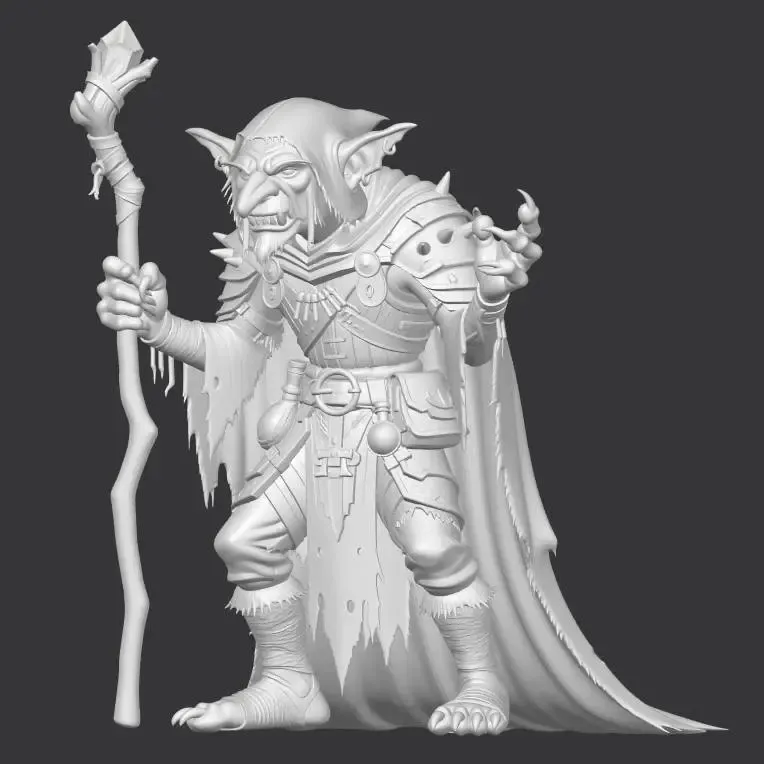 Goblin elder D&D Miniature