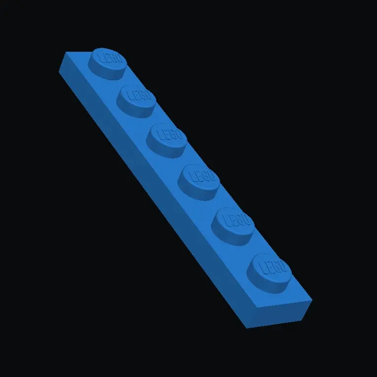 Lego Plate 1x6