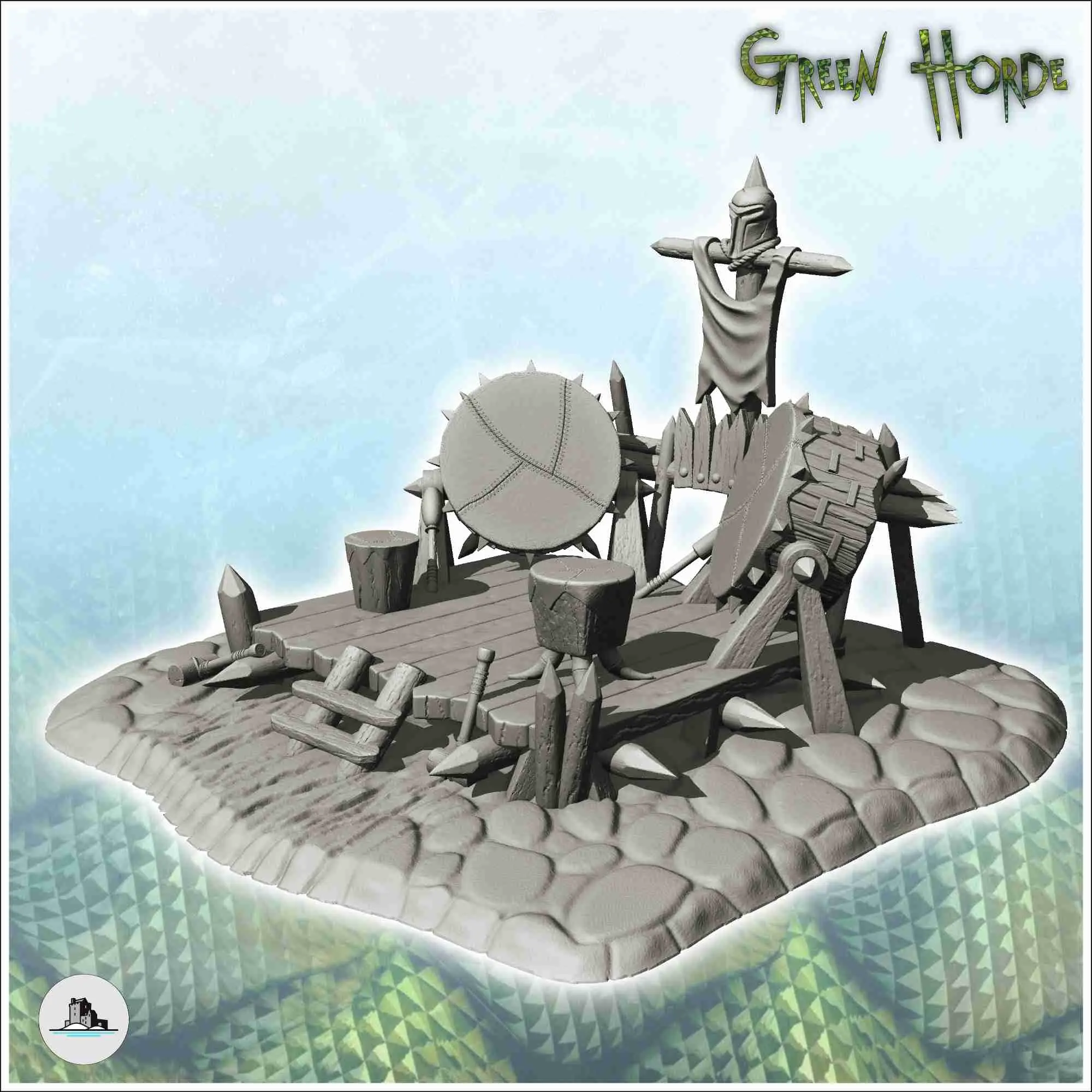 Medieval orc sceneries pack No. 1 - miniatures warhammer ter