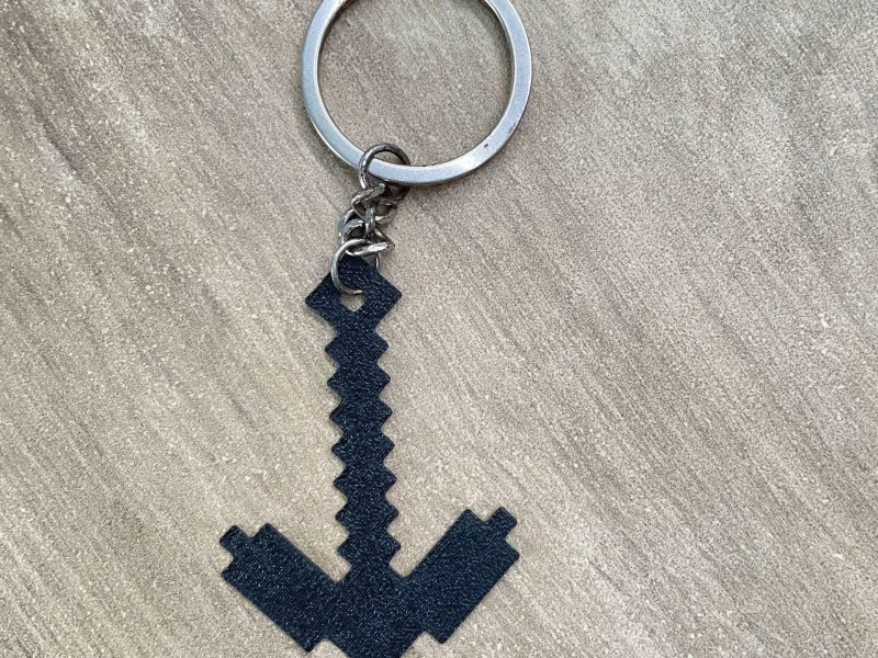 Llavero Pico de Minecraft