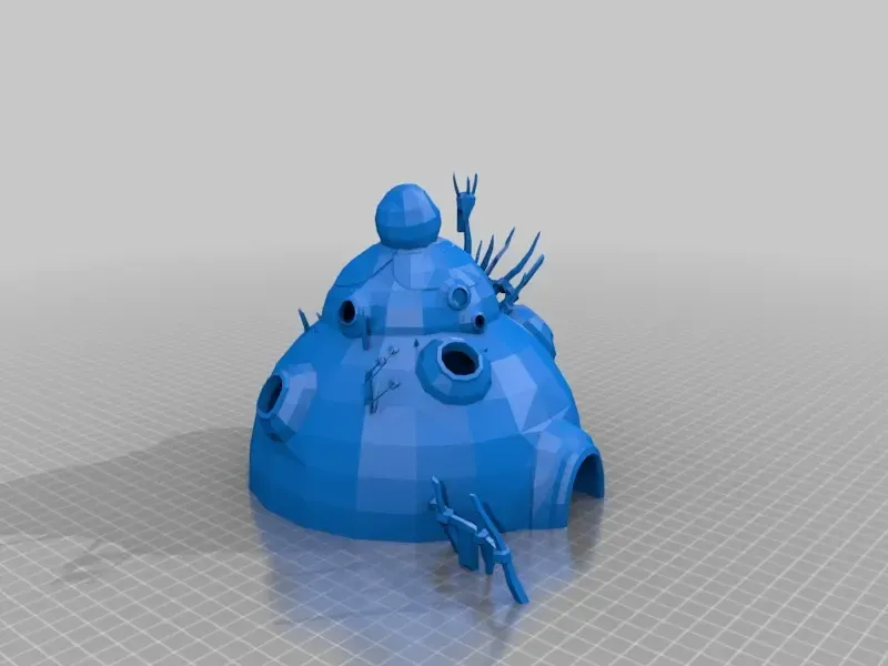 primitive big house 1 - low poly