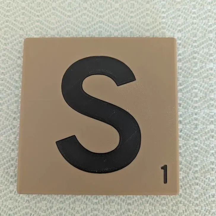 Letter S Scrabble Tile