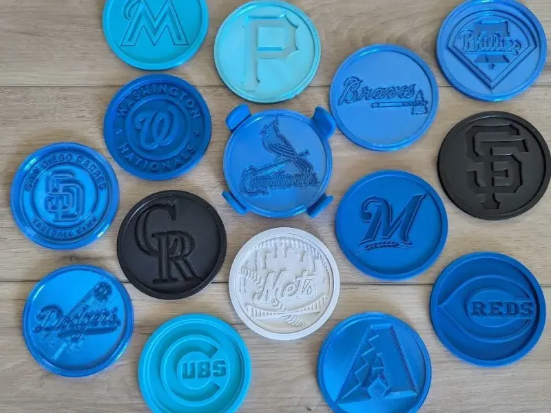 Major League Baseball National League Coaster Set w/Holder