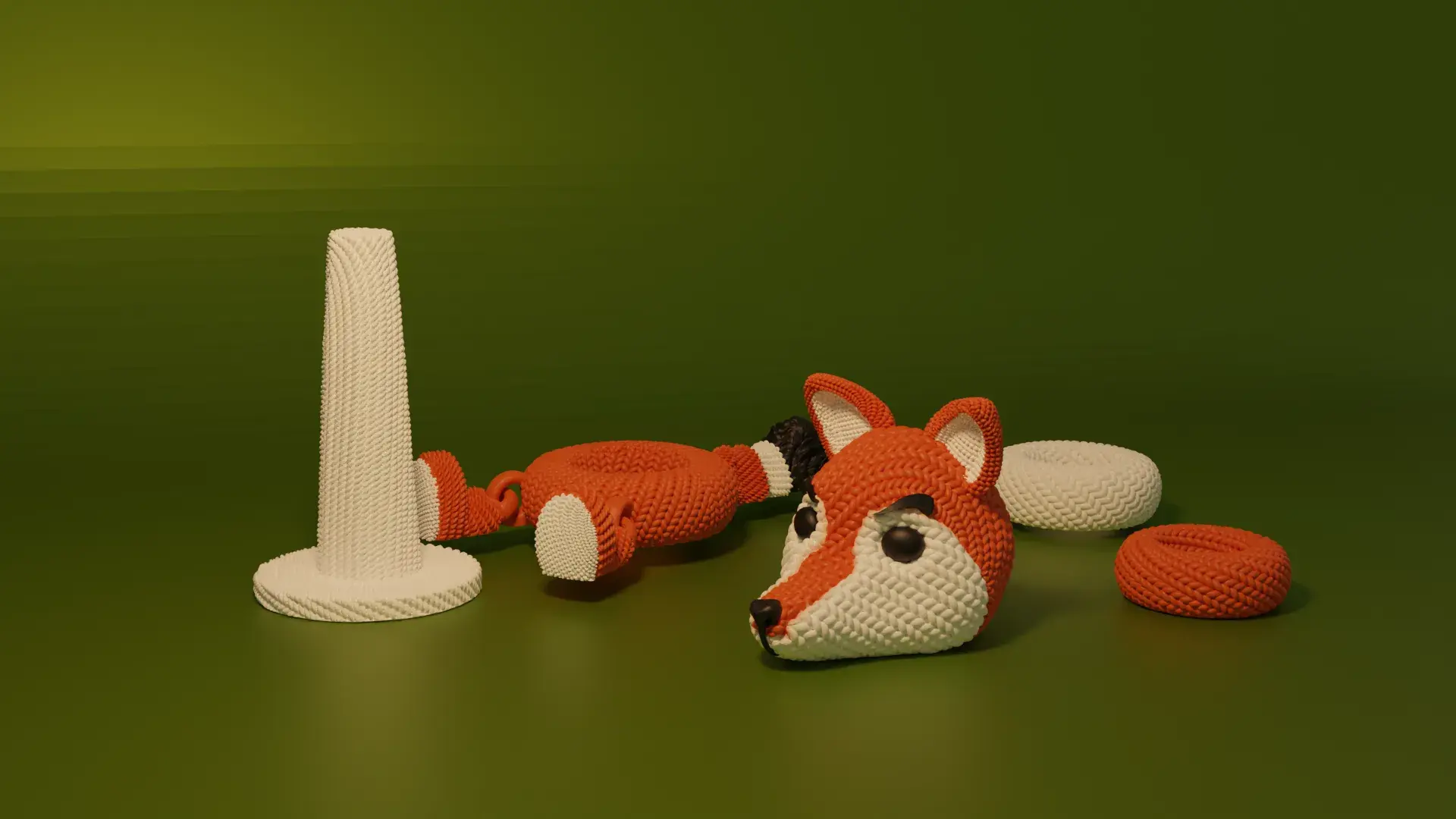 Tığ İşi Örme İstifleme Oyuncağı Foxy