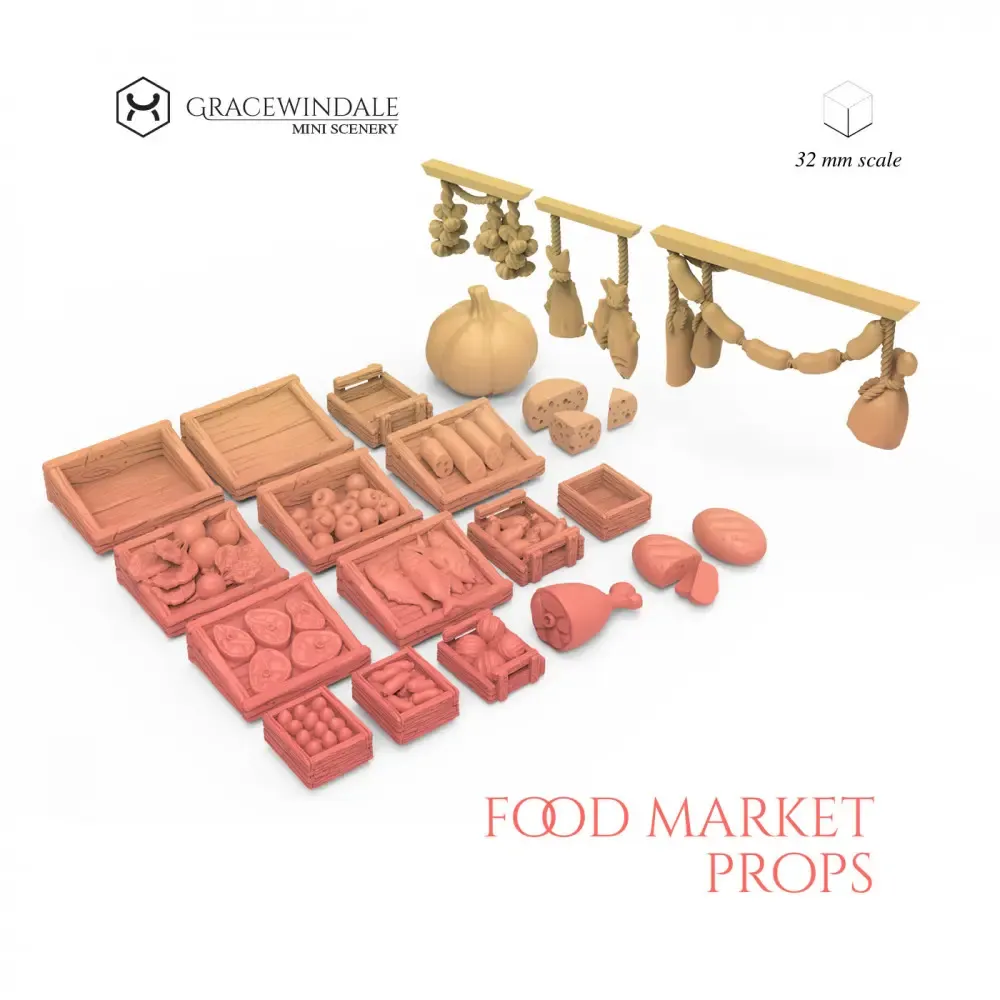 Food Market Props Set