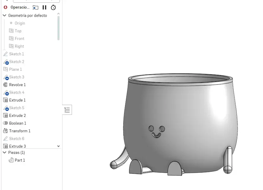 Plant Pot Smiling Cute!