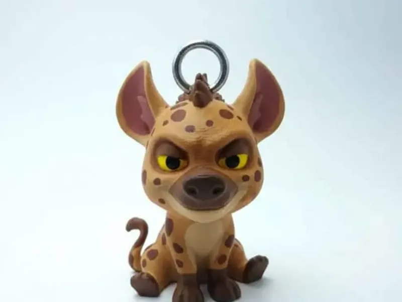 🐺 Sly Hyena Keychain – Attitude 3D Printable