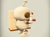 Confused Robot Coffee Machine Scene Funny Model-4