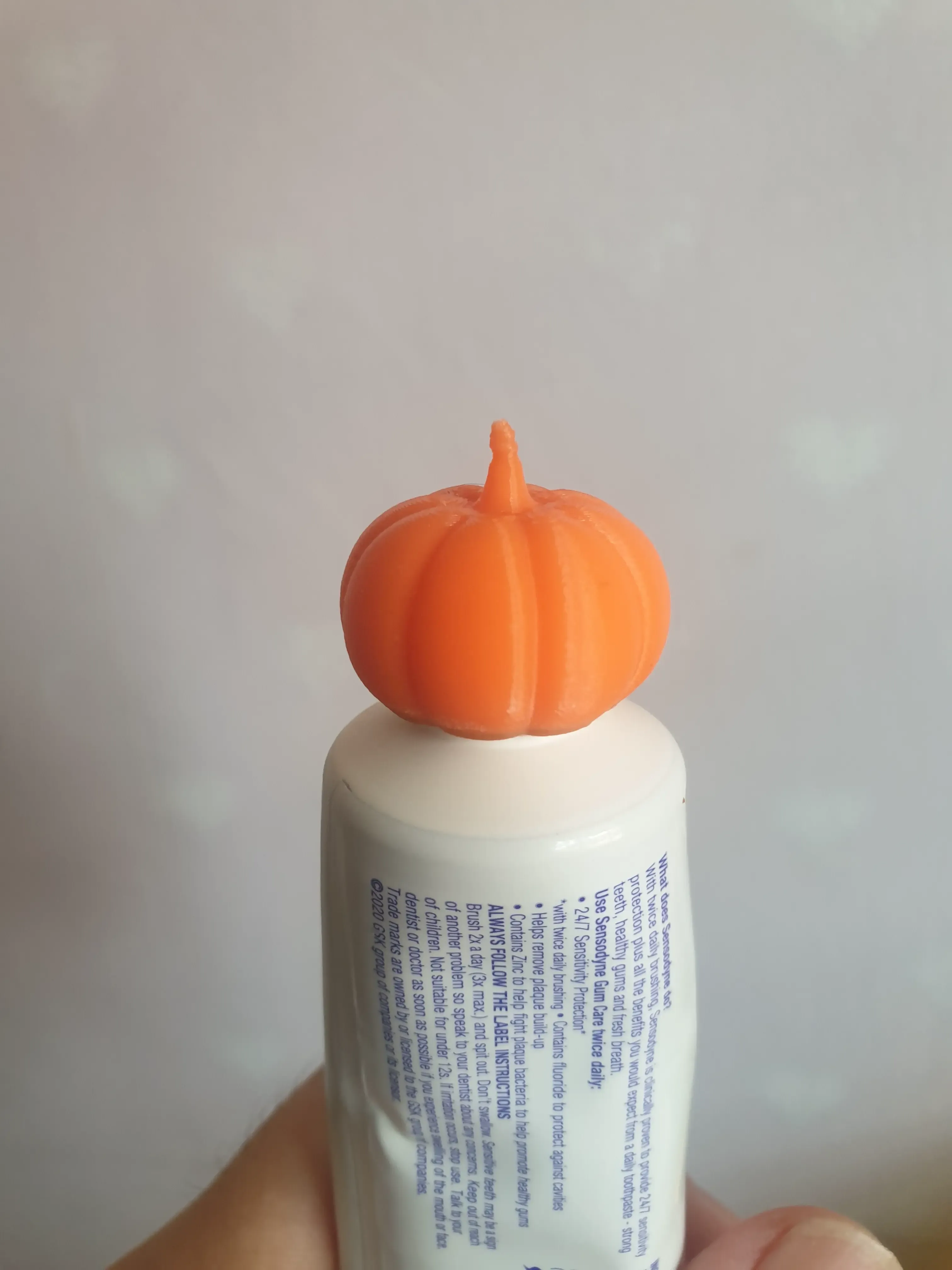 Halloween Pumpkin Toothpaste Topper