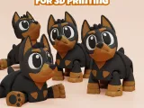 Articulated dobarman terrier STL & 3MF-3