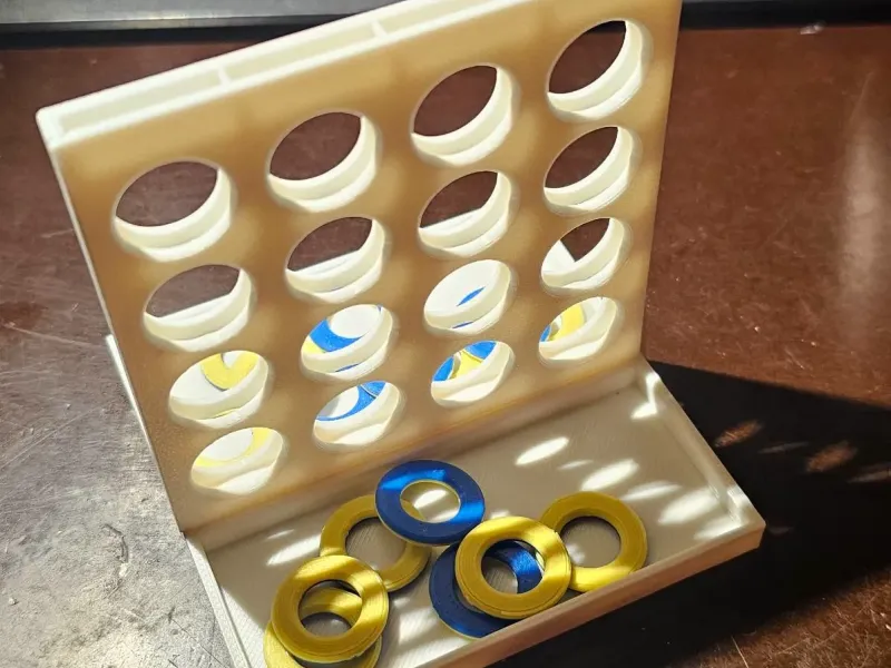 Mini Connect 4 - Edição de Viagem (Montagem Fácil)