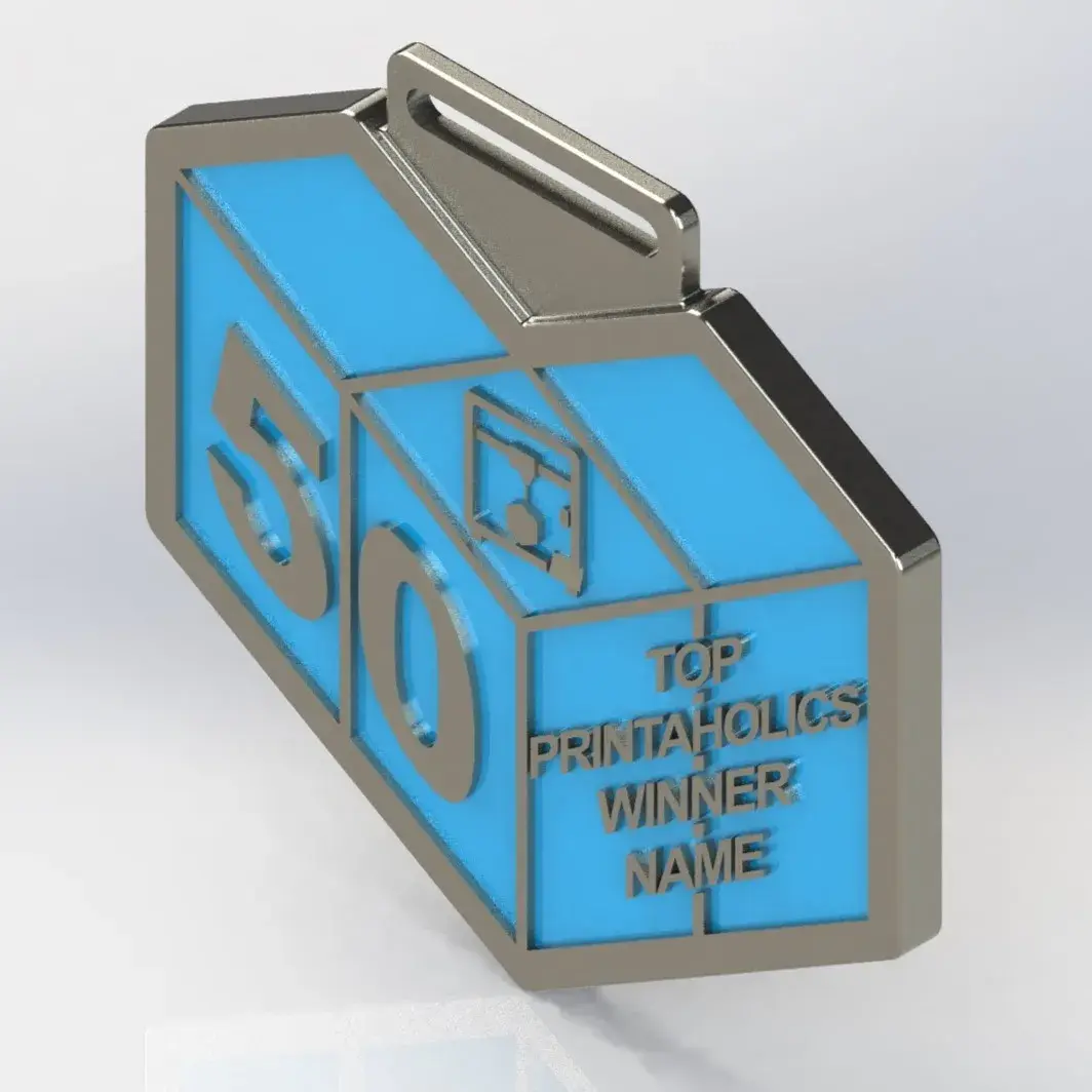 Creality Cloud Top 50 Printaholics Logo Medal