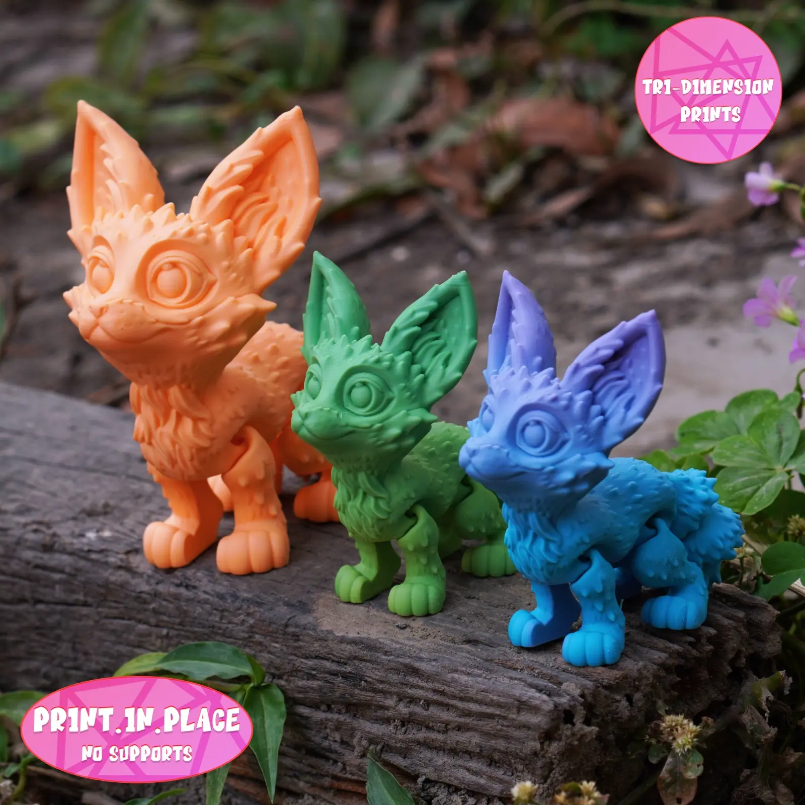 PRINT IN PLACE CUTE FLEXI FENNEC FOX