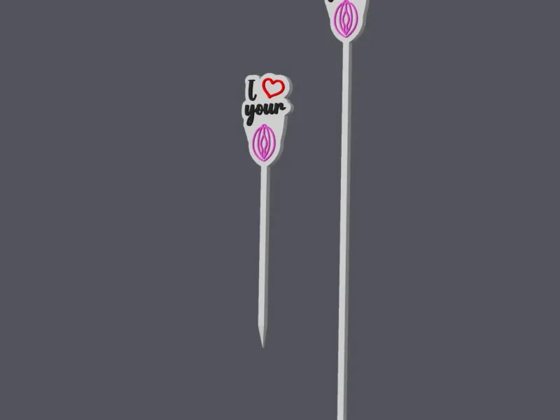 I Love Your Vagina - Cocktailset with stick and pick v1