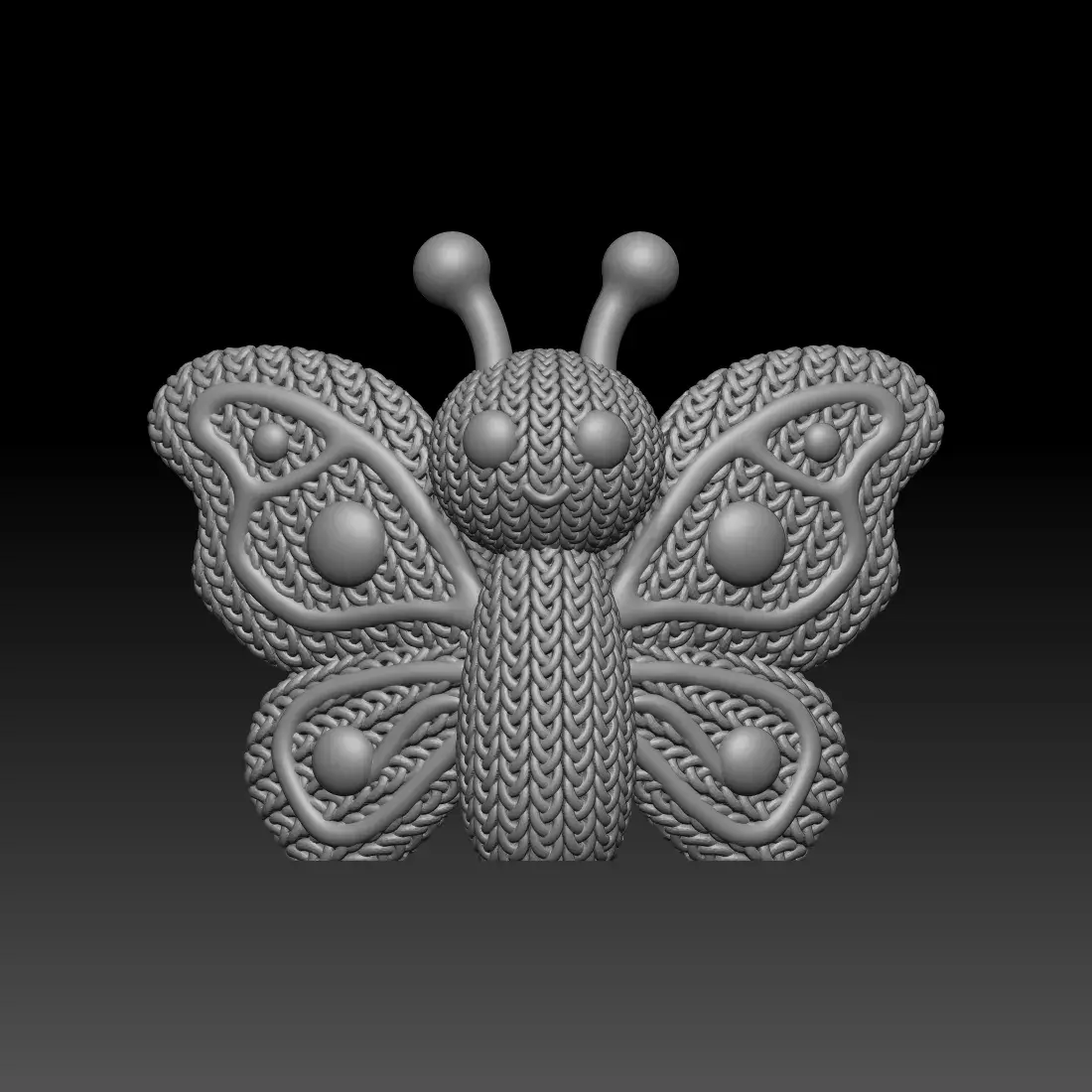 Knitted Butterfly