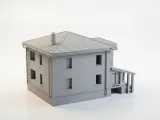 Brick House Architectural Model Building 3D Printable-3