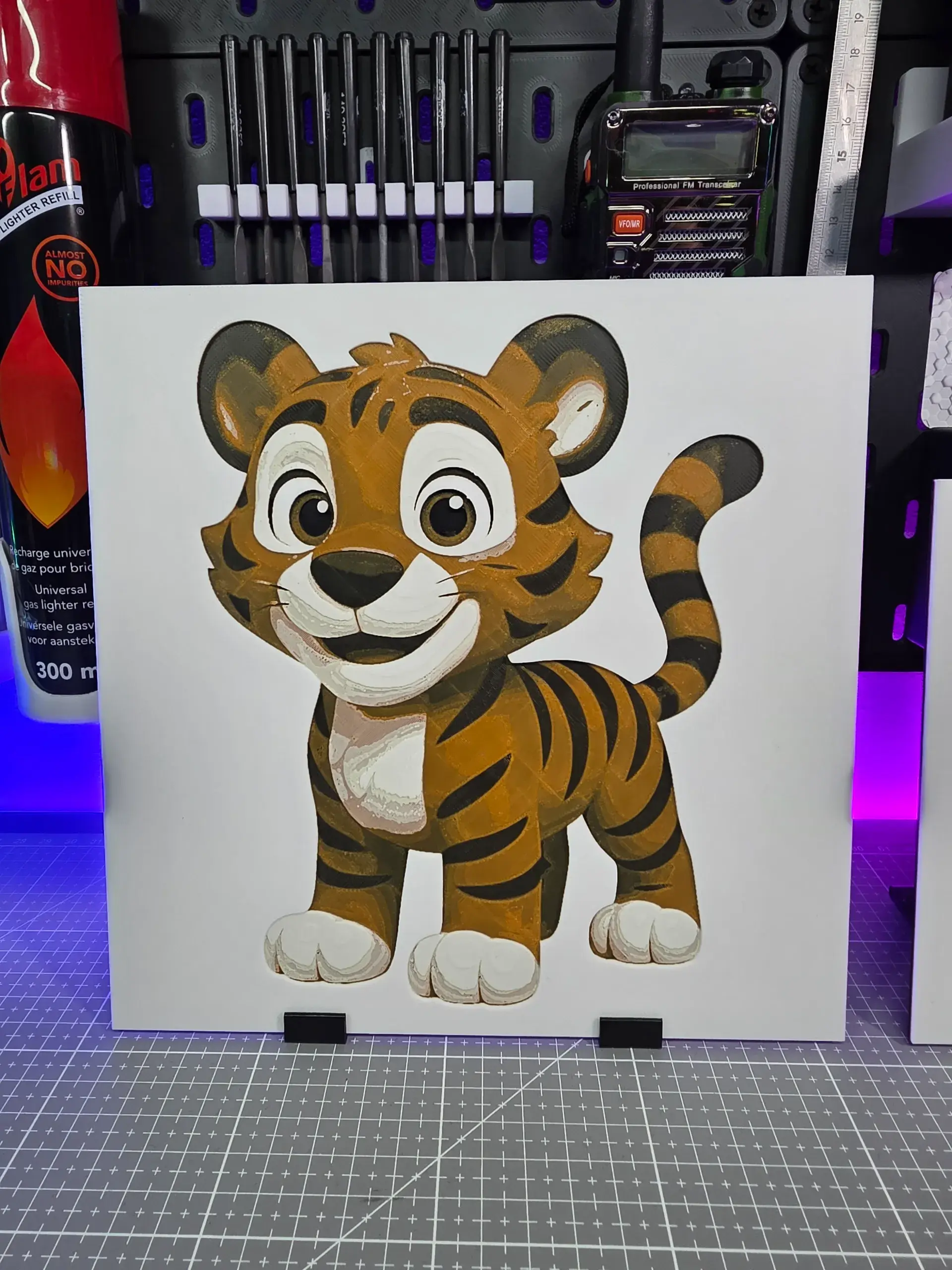 Hueforge Color Setup Archivos de impresora 3D | Archivo 3MF | Cute Tiger – Hueforge – 4 ...