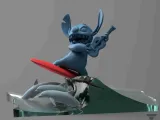 Stitch Riding A Wave With Ukulele & Dolphins-3