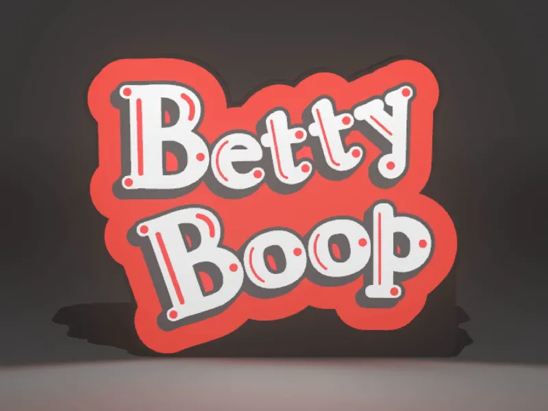 Led Lightbox Betty Boop