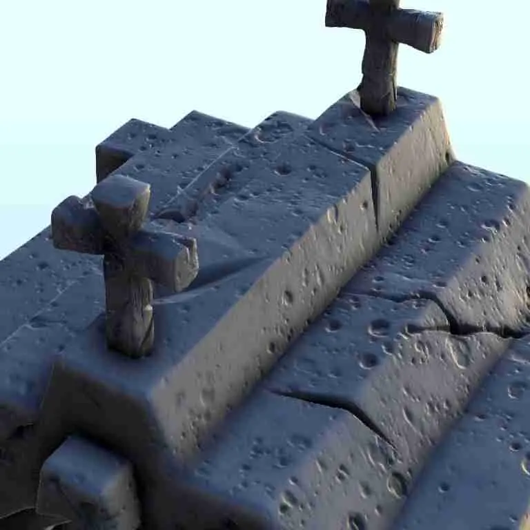Cementerio cristiano mausoleo 3 - miniaturas warhammer figura