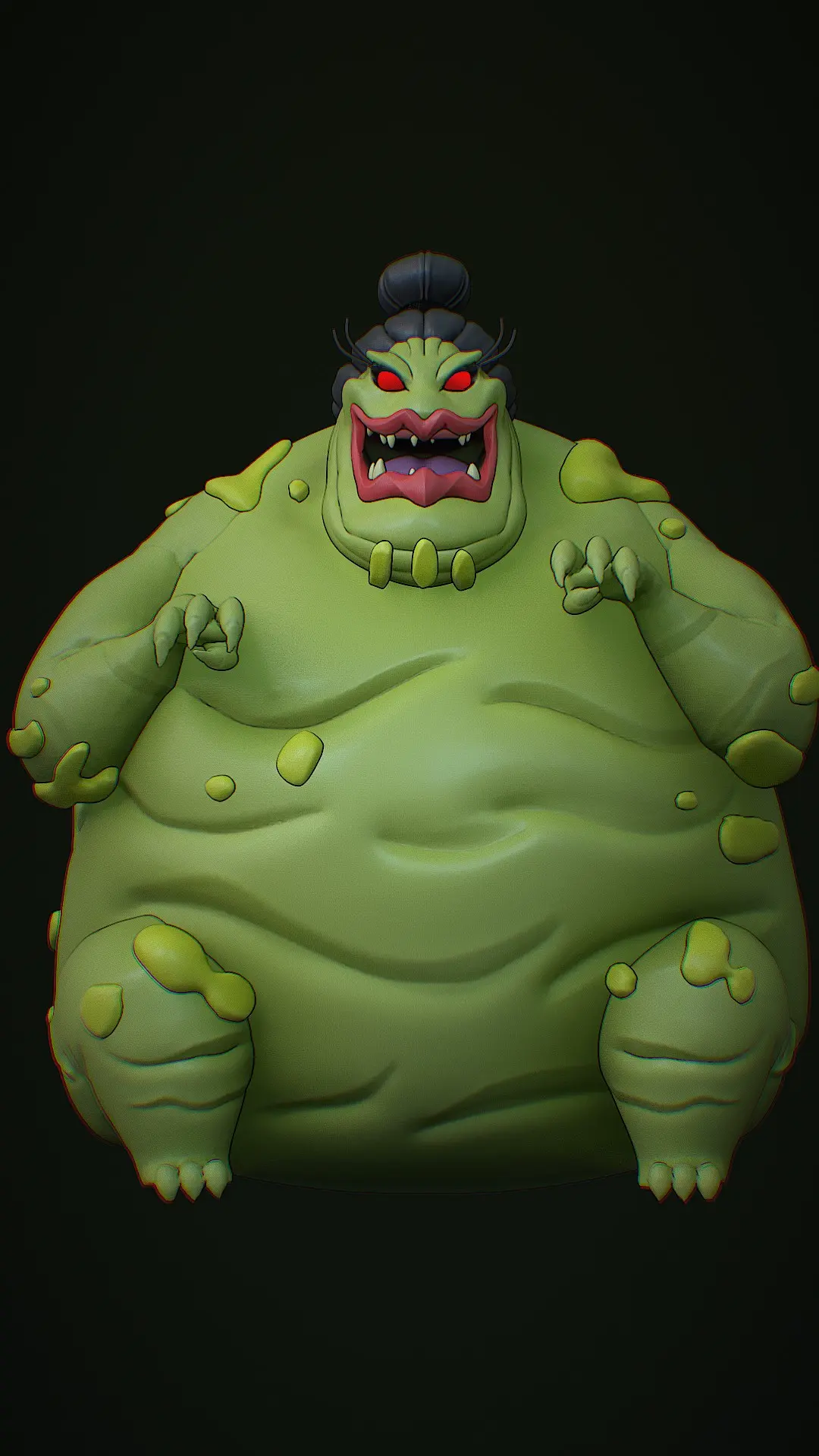 Po Kong 3D Model - Jackie Chan Adventures Villain 
