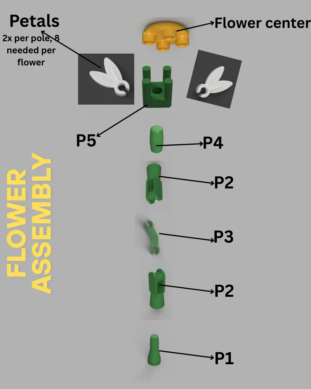 Build a Daisy Flower - LEGO Inspired