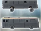 Modern city bus with four wheels and double side doors (4) --1