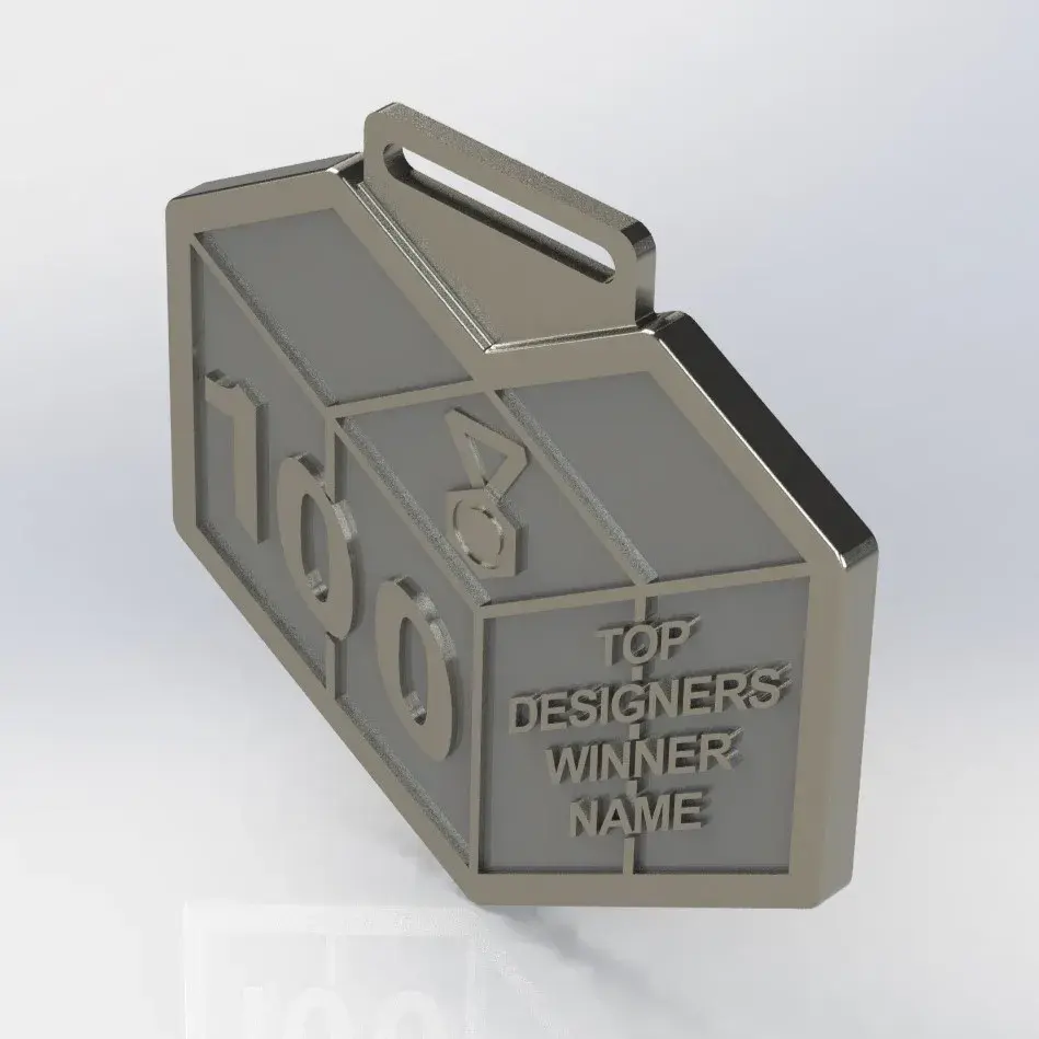 Creality Cloud Top 100 Printers Logo Medal