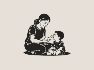 Mother & Child Storytime Wall Art