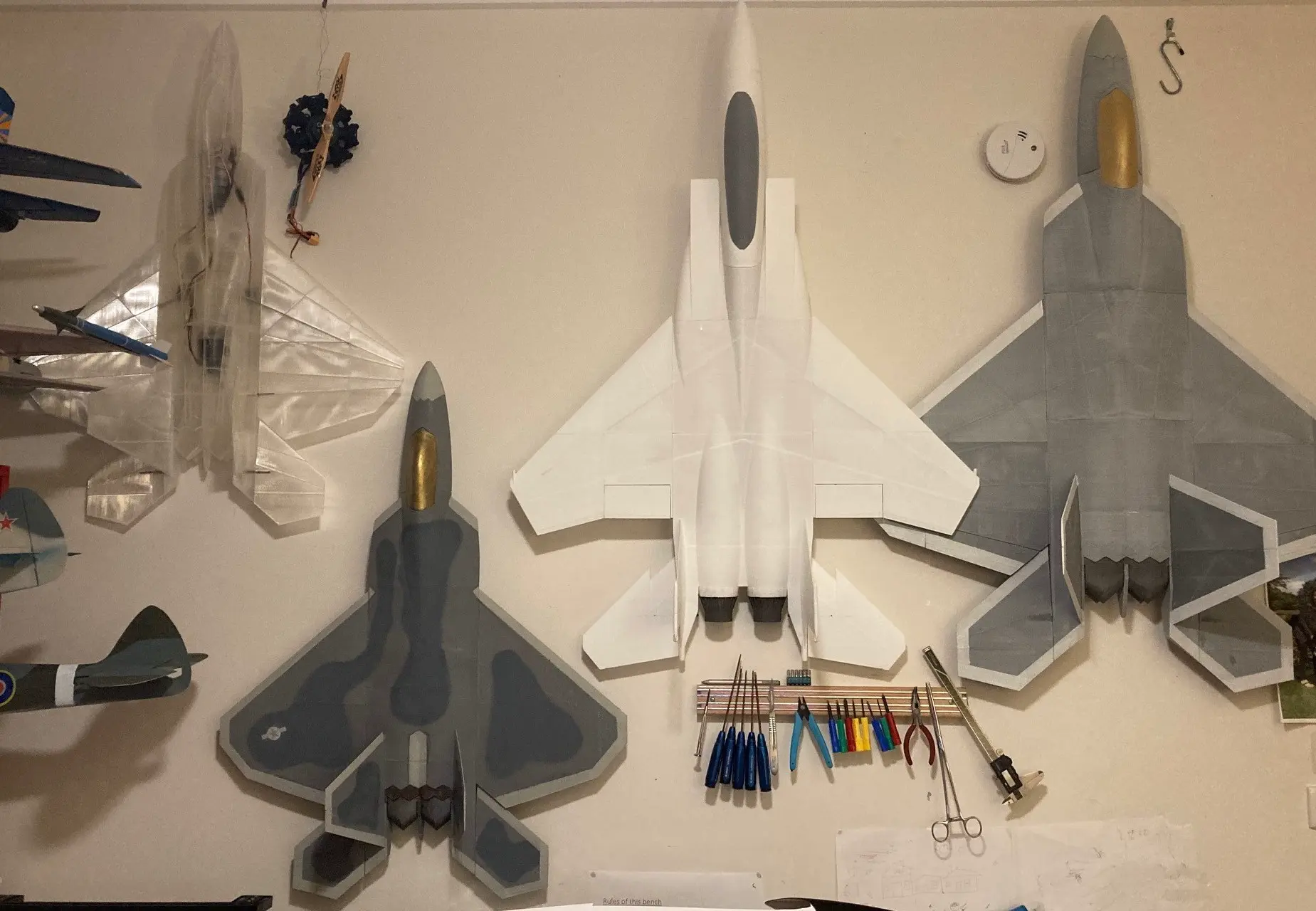 Lockheed Martin F-22 Raptor 700mm span EDF Flyable RC Jet